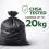 ECO315B 200 Black100L Extra Heavy Duty Bin Bags 8