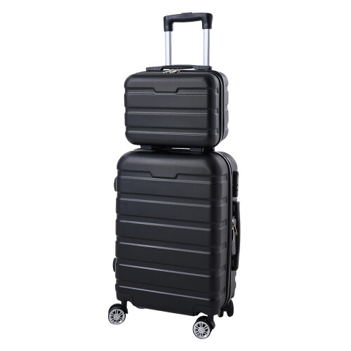 Living And Home 14+20 inch Lightweight ABS Hard Shell Suitcase