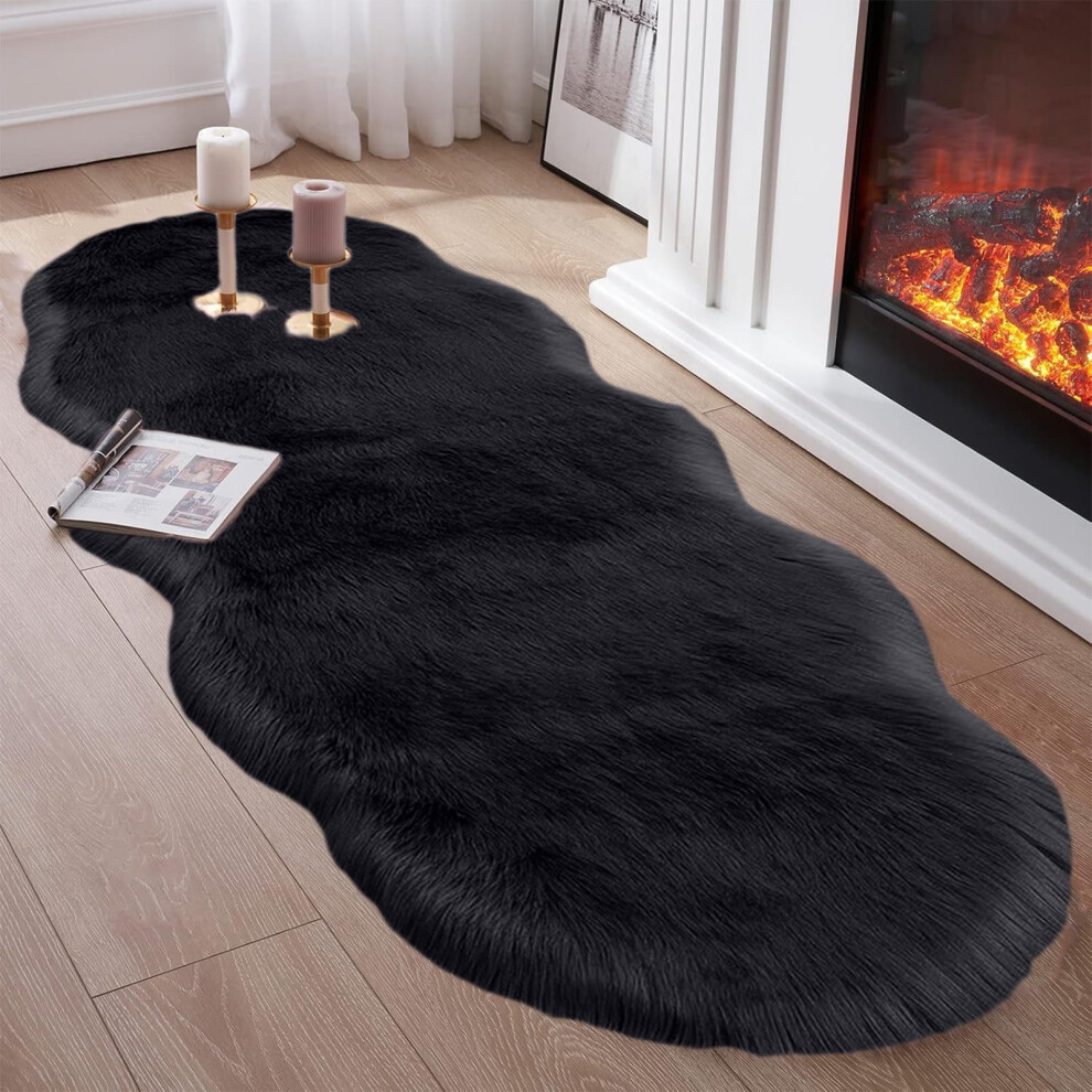 Shaggy Furry Runner Rug 19.7 x 55 in