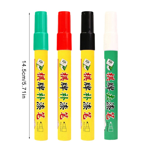 4Pcs Multipurpose Touch Up Pen Repair Marker Pen Set For-Red 2