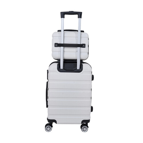 Living And Home 14+20 inch Lightweight ABS Hard Shell Suitcase 1