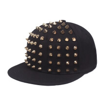 Unisex Punk Rock baseballkasket med nitter, bomuld-polyester