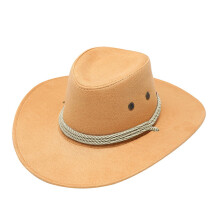 Cowboyhatt i papirstrå til dame – bred brem, justerbar passform