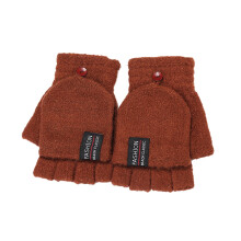 Herre strikkede vinterhandsker med flip-top, flip-top vanter