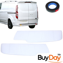 Rear Spoiler Barn Door Painted Frozen White for Ford Transit Custom (13-24)