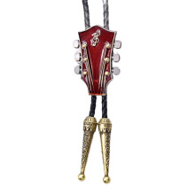 Bolotie Gitaarhanger Stropdas – Brons Zwart, 100 cm