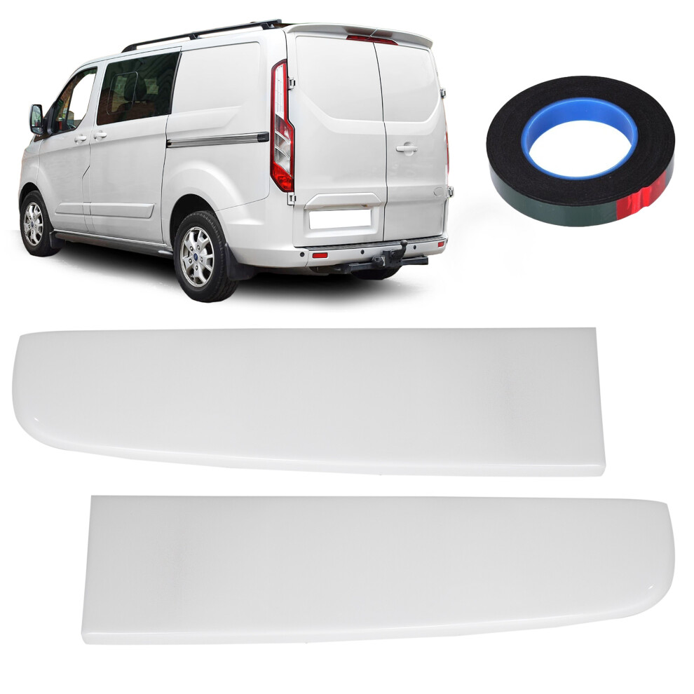 Rear Spoiler Barn Door Painted Frozen For Ford Transit Custom (13-24) White 769152628462