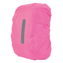 Reflektierende Regenhülle für Rucksäcke - Leuchtendes Pink S
