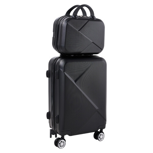 Living And Home 14+20 inch Lightweight ABS Hard Shell Suitcase