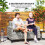 Two-Seater Rattan Outdoor Sofa - Light Grey 3