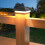Solar Light Solar Post Cap Light Outdoor Lamp Garden Courtyard Decoration Warm White 1