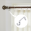 (Silver) Metal Curtain Pole Bracket 28mm 2pcs 4