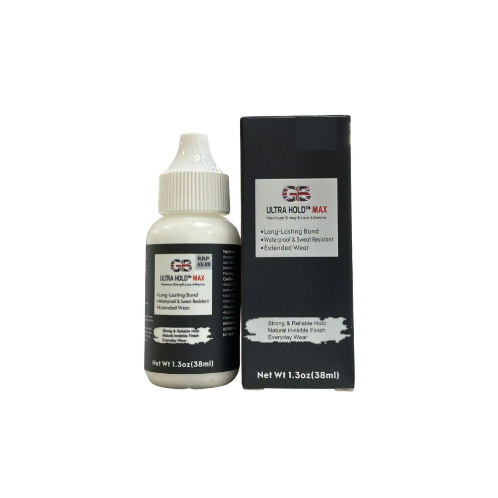 Gb Ultra Hold Unisex Black Max Lace Wig Glue 38Ml (1.3Oz)
