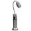 Multi-functional with Magnet Charging Rotary Zoom Turn Work Light Glare Flashlight, XPE Charging Section US Plug(Silver) 2