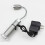 Multi-functional with Magnet Charging Rotary Zoom Turn Work Light Glare Flashlight, XPE Charging Section US Plug(Silver) 4