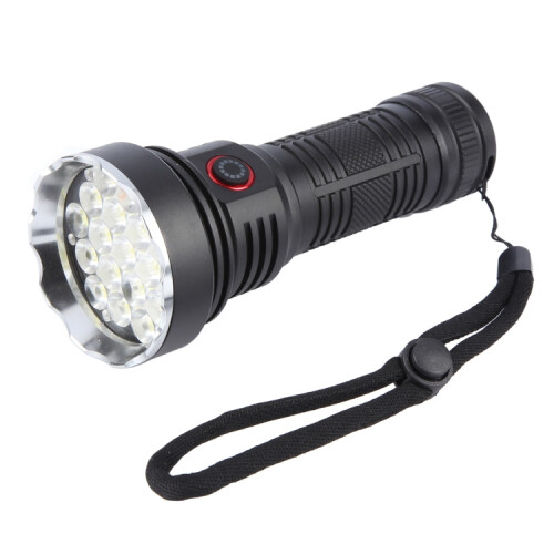 W5201-1 19 LEDs 3200LM Super Bright Rechargeable Flashlight(Black) 2