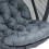 Hanging Egg Chair, Folding Texteline Swing Hammock 3