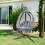 Hanging Egg Chair, Folding Texteline Swing Hammock 6