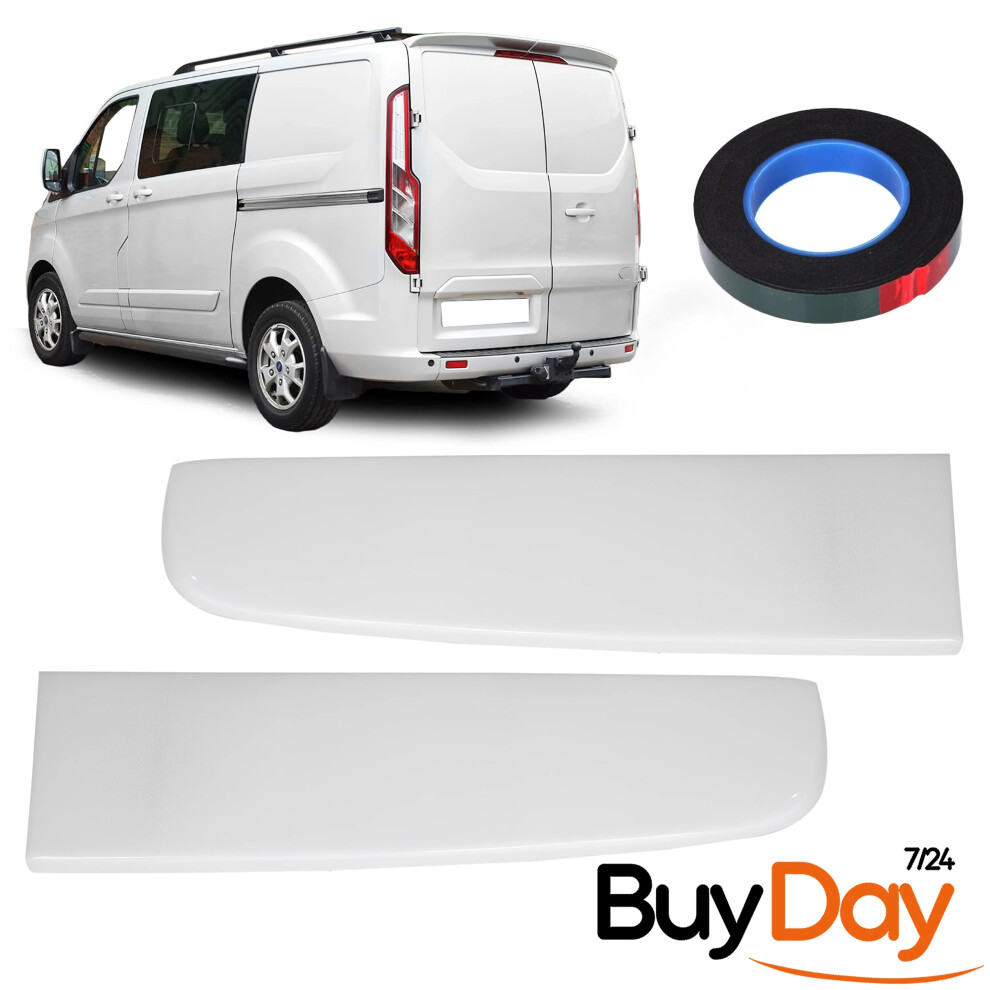 Rear Spoiler Painted Frozen For Ford Transit Tourneo Custom 2012-2023 White 769152628431