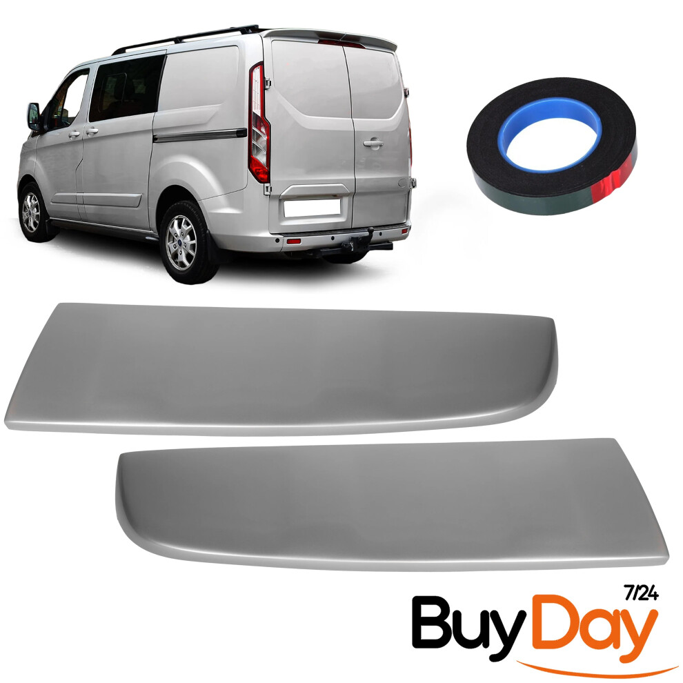 Rear Spoiler Painted Moondust For Ford Transit Tourneo Custom 2012-2023 Silver 769152628448