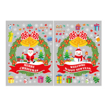 Weihnachtliche Fensteraufkleber, PVC-Materialien für sichere und ungiftige Dekorationen, ideal für Innen- und Außenflächen