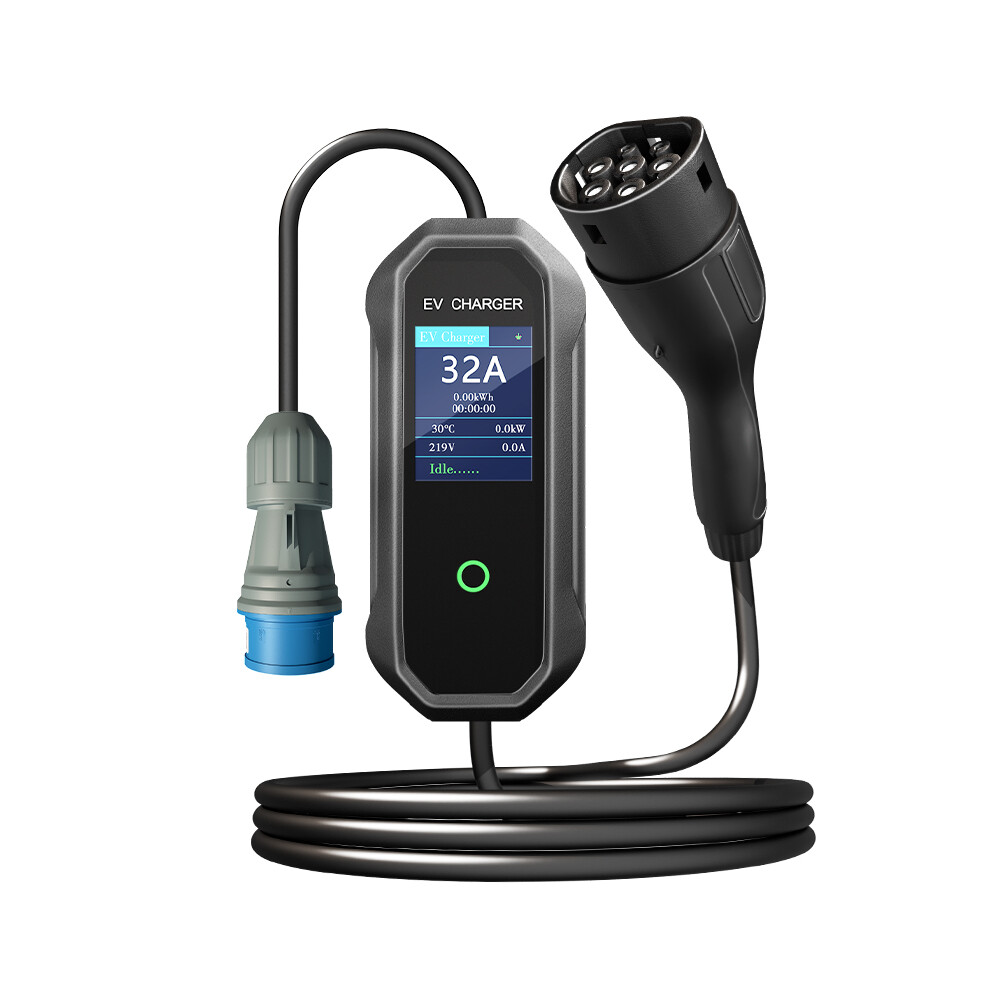 Ev Charger, 32A 7Kw Portable Evse, Type 2 Electric Vehicle Charger 5M 7314280908929