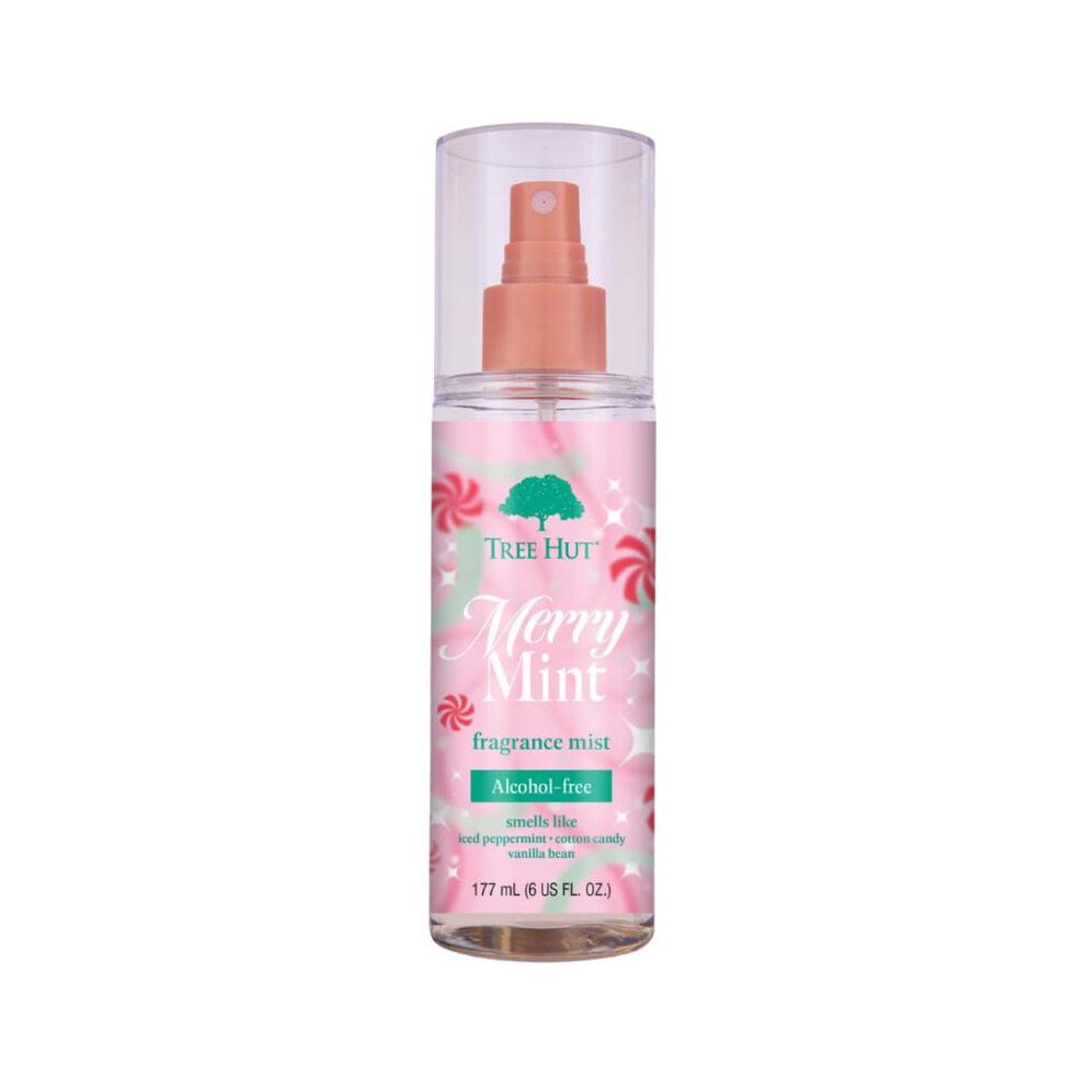 Tree Hut Merry Mint Hair & Body Mist, 6 Fl Oz.