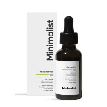 MINIMALIST Niacinamide Face Serum with Matmarine + Zinc 30ml | Oil Control, Pore Minimising Serum for Acne-Prone Skin | Uneven Tone & Smooth Texture