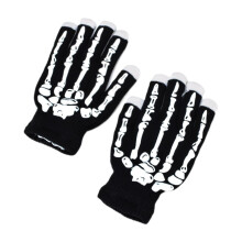 LED-lysende hansker med beindesign – 1 par