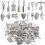 68 silberne Weinanhänger für DIY-Schmuck 1