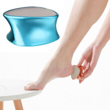 2-in-1 Hair Removal Foot File, Foot Cleaner, Pedicure Tool (Blue)