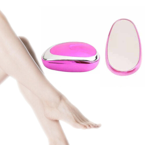 Συσκευή αποτρίχωσης Lady Manual Crystal με απαλό απολεπιστικό γυαλί και κρύσταλλο (ρ