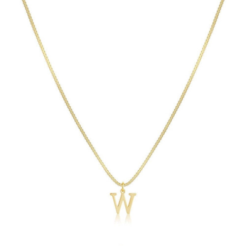 Halsband med hänge för kvinnor, initialbokstav