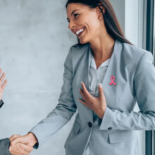 Broches de lazo rosa para la concienciación sobre el cáncer (10 unidades)