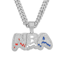 Naszyjnik z łańcuszkiem kubański hip-hop dla mężczyzn i kobiet, 13 mm,