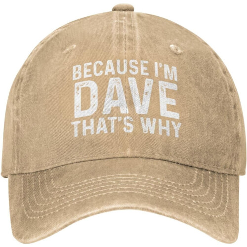 Dave Dad Baseballpet – Verstelbare unisex pet