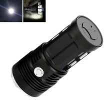 IPX6 Waterproof Bright Flashlight Outdoor Rechargeable Aluminum Alloy Inspection Torch, Spec: 6T6