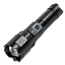 E-SMARTER A03 Laser 30W Portable LCD Display Flashlight(Black)