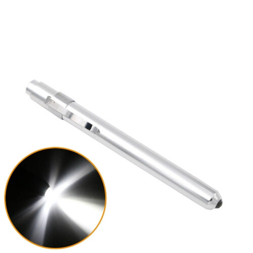 Μίνι φακός τσέπης PCS με φακό LED, λάμπα επιθεώρησης στόματος και αυτιών (ασημί)