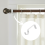 (White) Metal Curtain Pole Bracket 28mm 2pcs 4