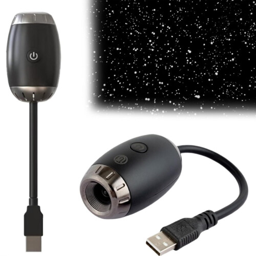 Λάμπα προβολέα Galaxy Star 2 σε 1, μίνι νυχτερινό φως Galaxy με τροφοδοσία USB και ρυθμι 2