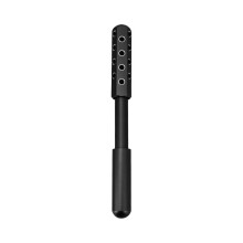 24-stone facial massage acupressure roller, beauty roller tool, facial gua sha massager(Black)