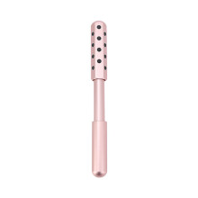 24-stone facial massage acupressure roller, beauty roller tool, facial gua sha massager(Rose gold)