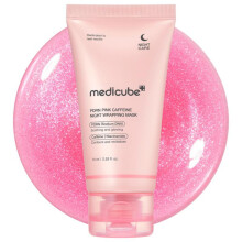 Medicube PDRN Caffeine Overnight Wrapping Peel Off Facial Mask | Firming, Depuffing & Hydration | Salmon DNA + Caffeine + Collagen for Refined, Glass
