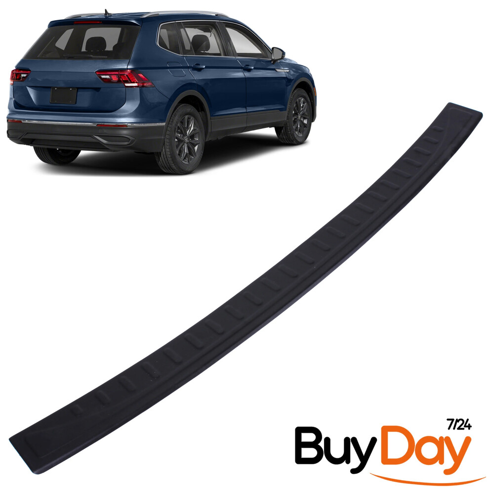 Rear Bumper Protector Sill Cover Guard Abs For Tiguan Mk2 16-23 Black 769152632193