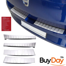 Rear Bumper Protector Sill Covers 4 Pcs Set Inner&Outer Stainless Steel for Sandero 21-24