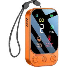 Portable Carbon Monoxide Detector with Mobile CO Warning Alarm for Home Travel Workplace Safety Digital Display
