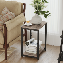 (Heather Greige, Classic Black) Side Table, Small End Table, Nightstand for Living Room, Bedroom, Office, Bathroom,Heather Greige