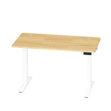 (Golden Oak) Height Adjustable Desk, Electric Standing Desk, 4 Memory Heights, Sedentary Reminder, 120 x 60 cm