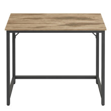 (Brown and Black) Computer Desk, for Home Study, Bedroom, 100 x 50 x 76 cm